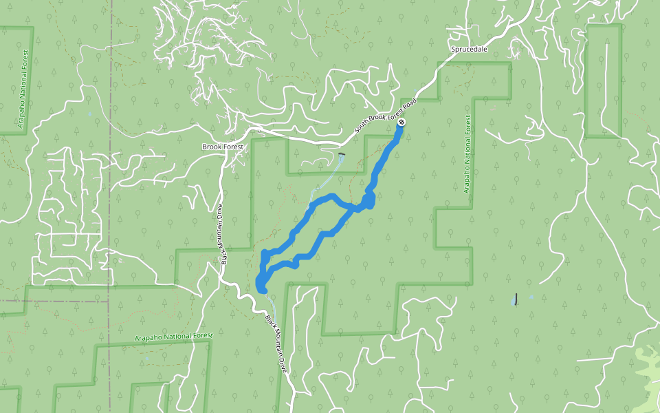 Arapaho National Forest - Maxwell Falls Bluffs Trail