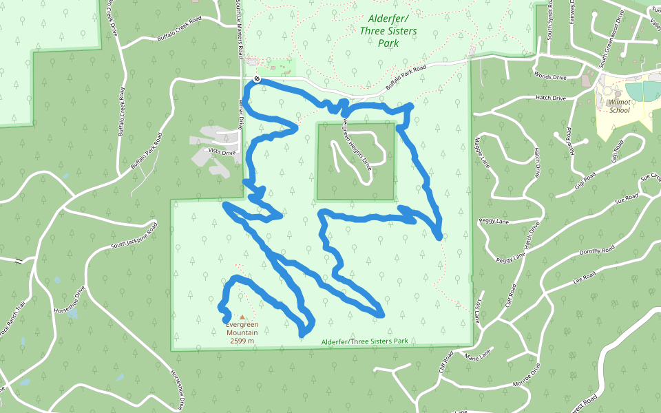 Alderfer/Three Sisters Park - Summit Trail