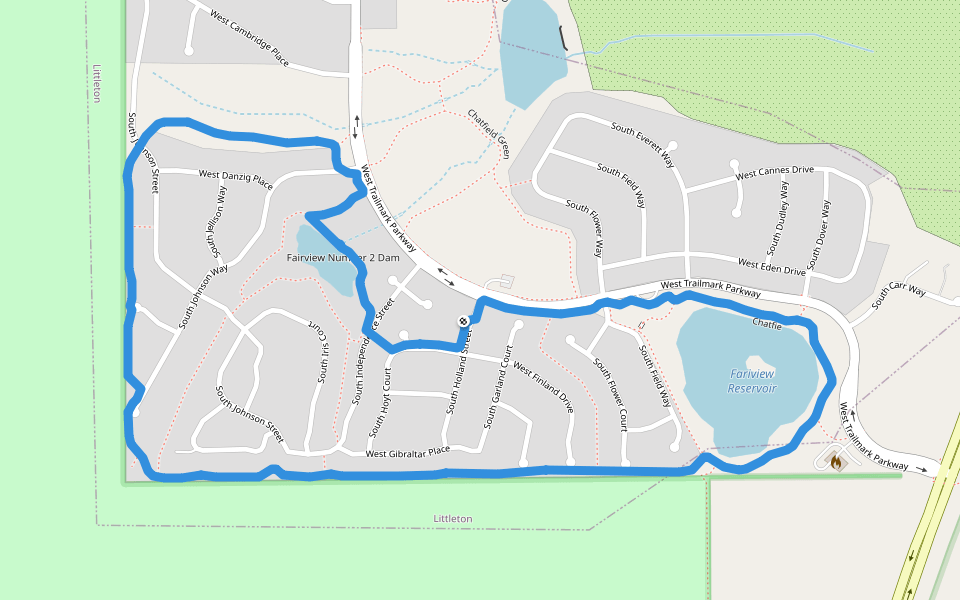 Hildebrand Ranch Park Walking and Running Pacer