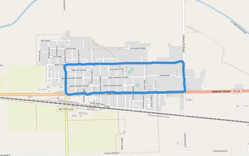 Morrill Elementary School Walking And Running Trail Nebraska, USA Pacer