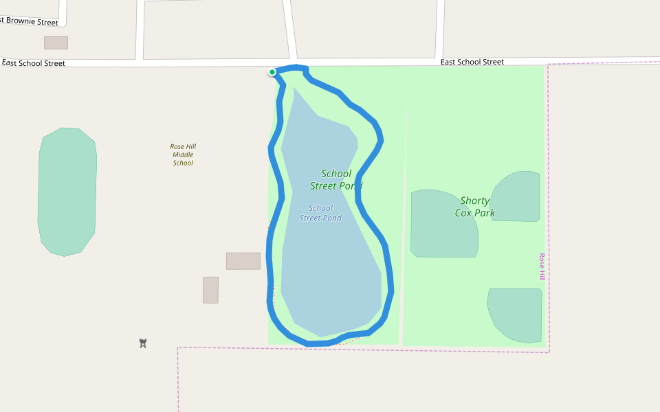 School Street Pond Walking And Running Trail Rose Hill, Kansas, USA