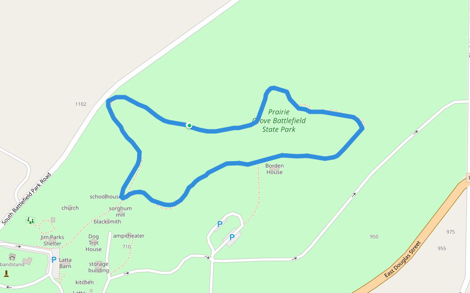 Prairie Grove Battlefield State Park Walking and Running Arkansas