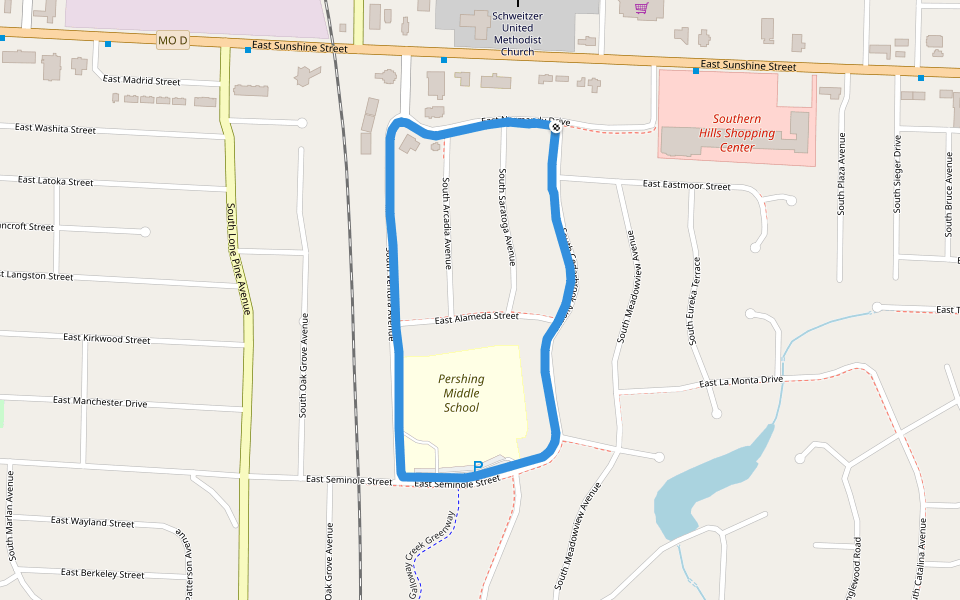 Pershing Middle School Walking And Running Trail Springfield