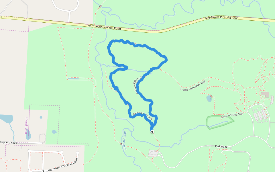 Burr Oak Woods Conservation AreaBethany Falls Trail Walking and