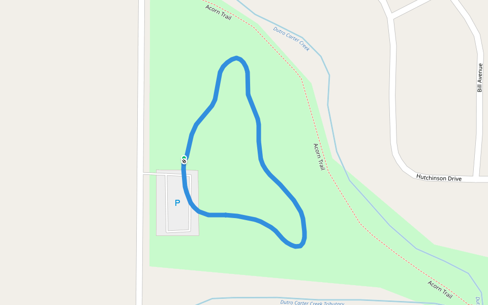 Veterans Memorial Park walking route map in Rolla