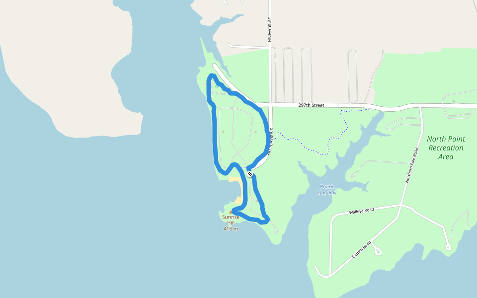 North Point Recreation Area Walking And Running Trail Lake Andes