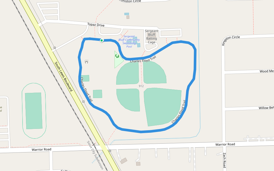 Charles Floyd Trail Walking and Running Sergeant Bluff, Iowa, USA Pacer