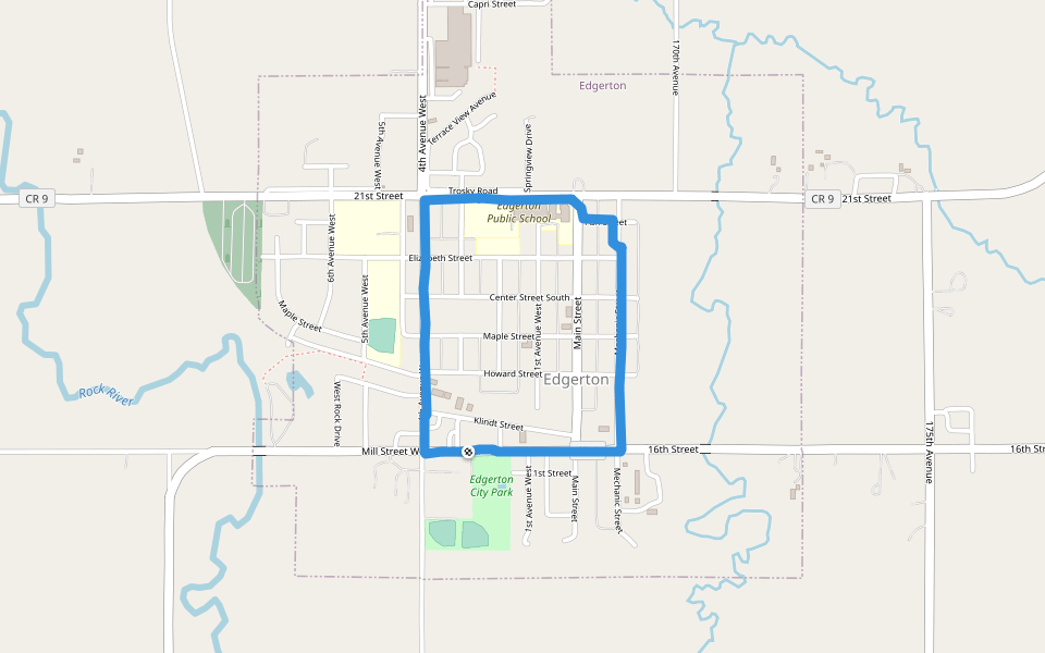 Edgerton City Park Walking and Running Minnesota Pacer