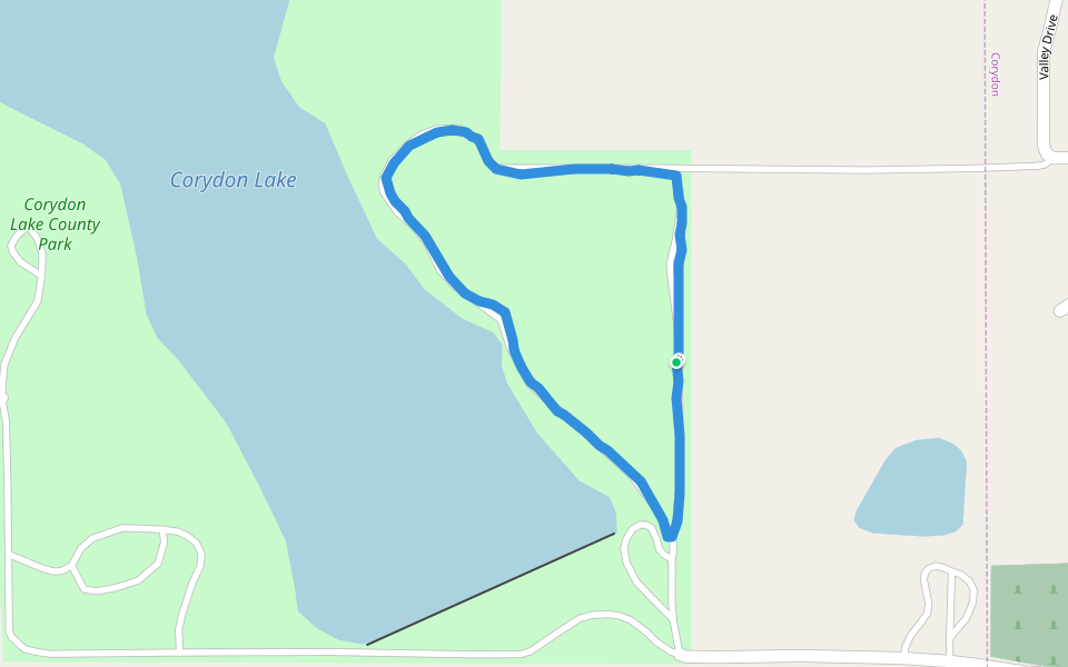 Corydon Lake County Park Walking and Running Iowa, USA Pacer