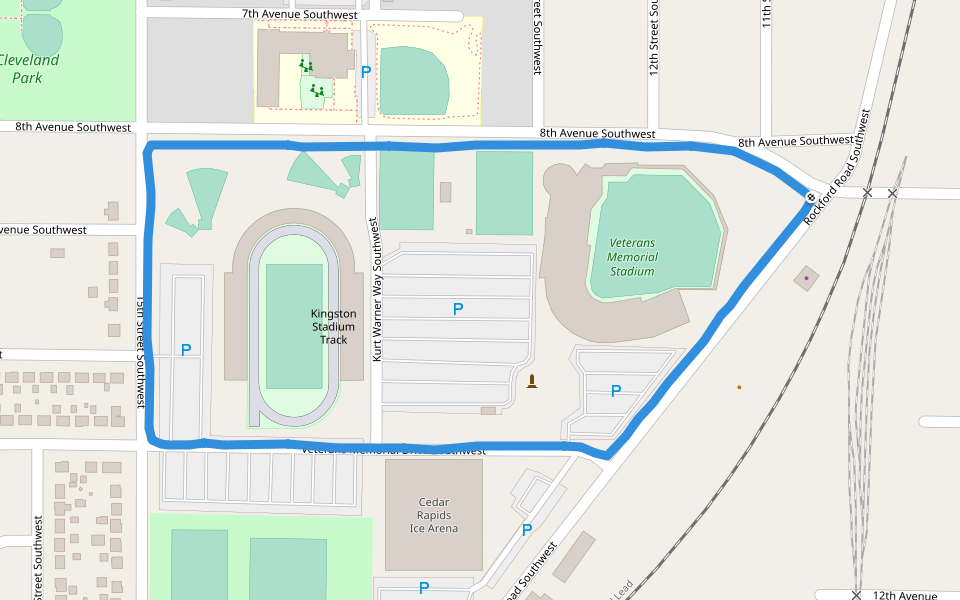 Veterans Memorial Stadium Walking And Running Trail Cedar Rapids