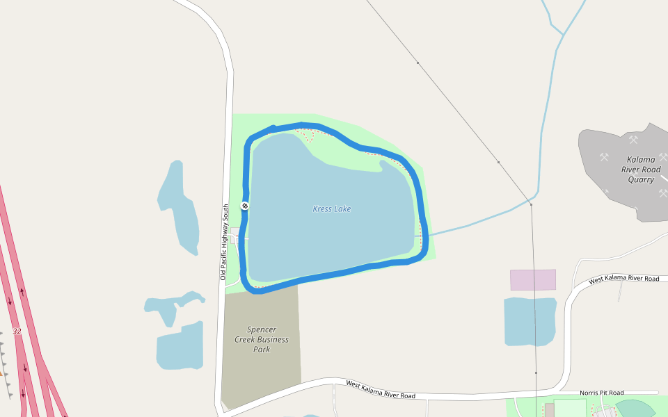 Kress Lake Walking And Running Trail Kalama, Washington, USA Pacer