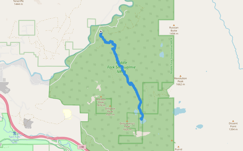 Middle Fork Snoqualmie NRCA - Granite Lakes Trail