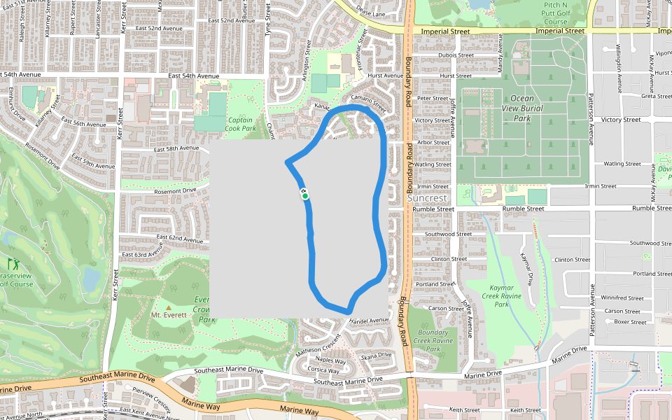 Champlain Heights Walking And Running Trail Vancouver, British Columbia, Canada Pacer