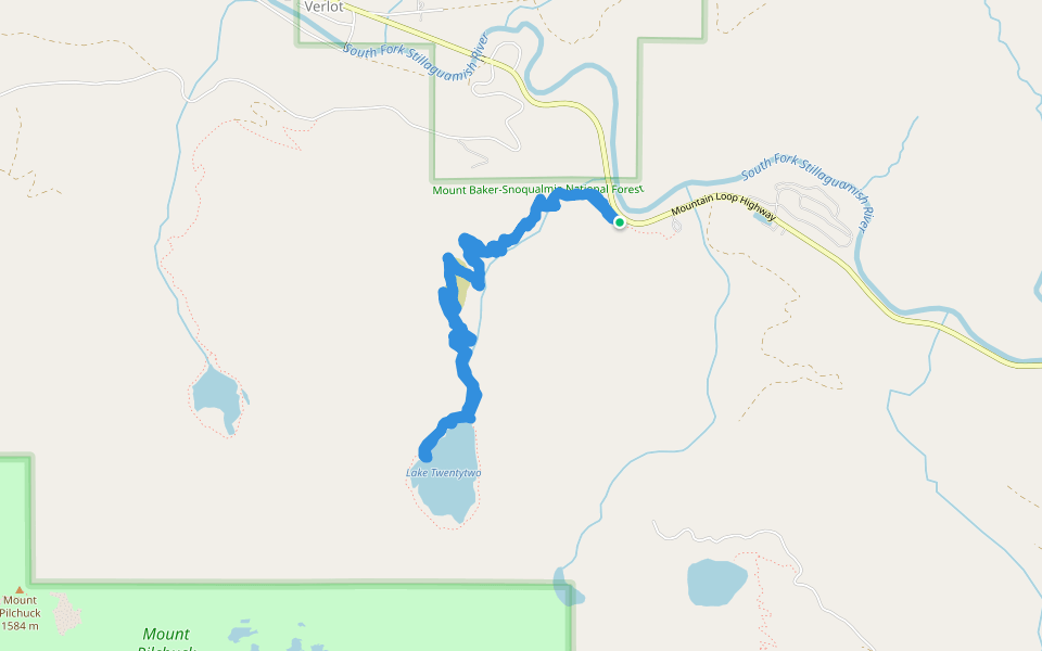 Mount Baker-Snoqualmie National Forest-Lake Twentytwo Trail