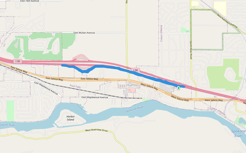 North Idaho Centennial Trail Hiking Coeur d'Alene, USA Pacer