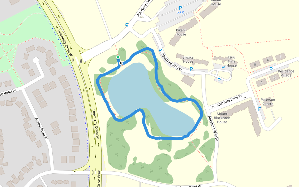 University of Lethbridge Walking And Running Trail Alberta, Canada