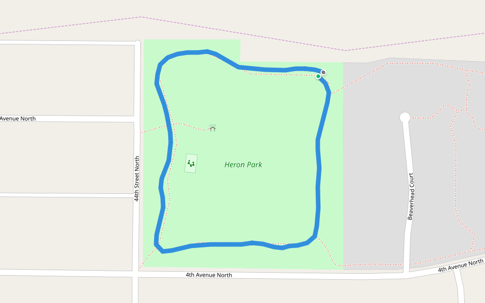 Heron Park Walking and Running Great Falls, Montana, USA Pacer