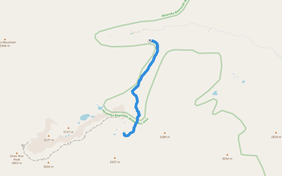 Timberline Lake Trail Hiking Red Lodge, Montana, USA Pacer