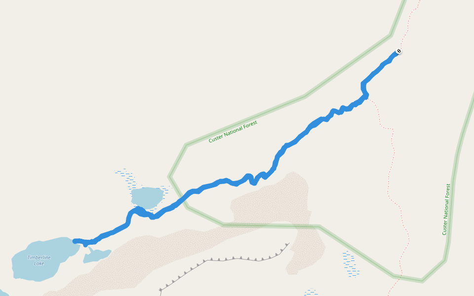 Timberline Lake Trail Hiking Red Lodge, Montana, USA Pacer