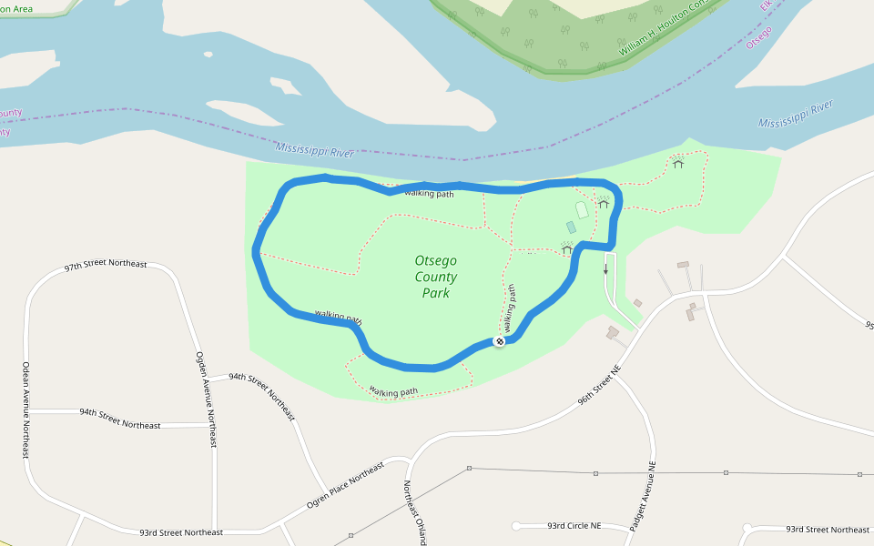 Otsego County Park Walking and Running Minnesota, USA Pacer
