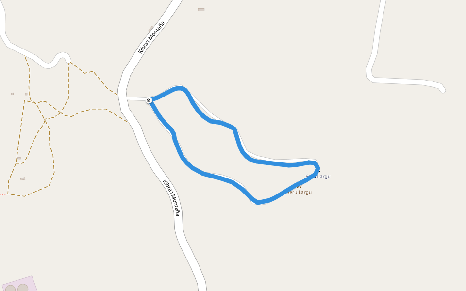 Bonaire walking route map in Kralendijk