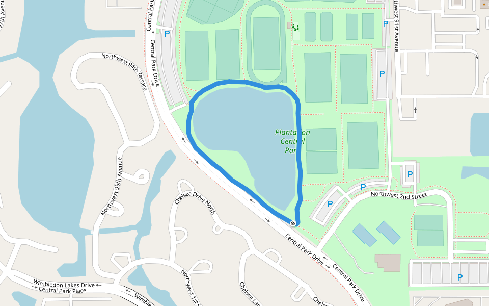 Plantation Central Park Walking and Running Fort Lauderdale, Florida