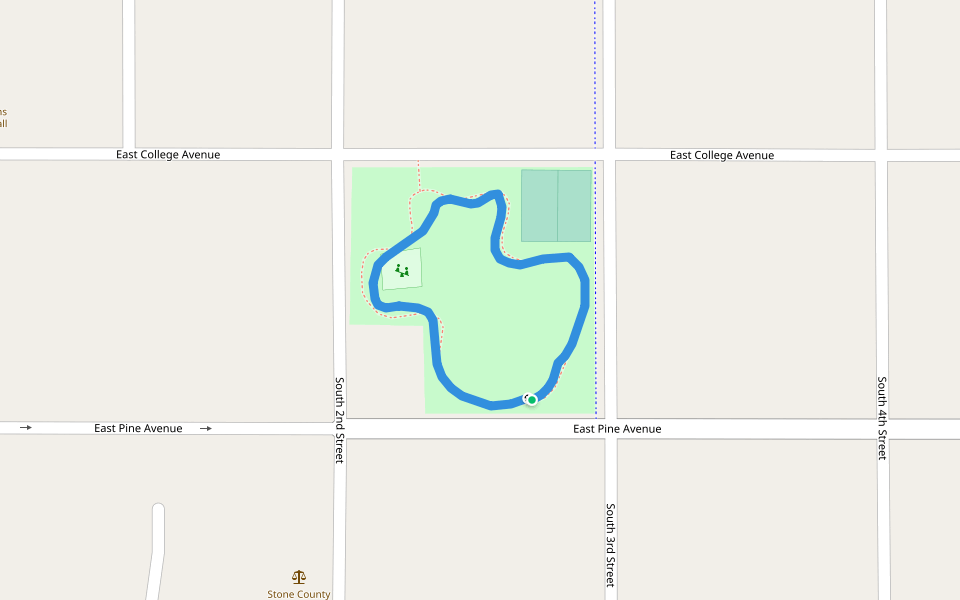 Wiggins Walking And Running Trail Mississippi, USA Pacer