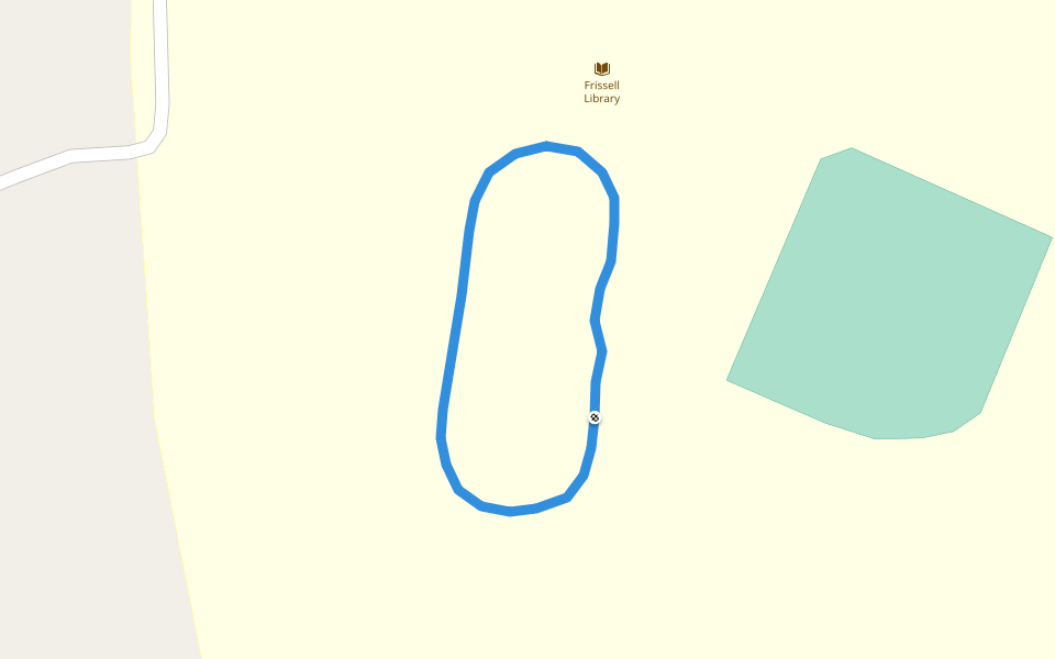 Tuskegee University walking route map in Tuskegee