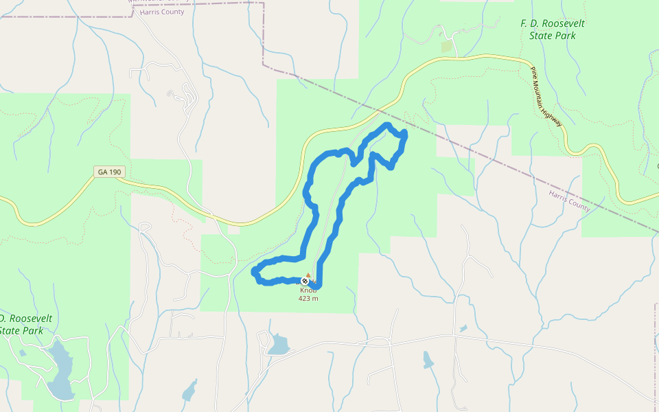 F. D. Roosevelt State Park Pine Mountain Trail Hiking Shiloh