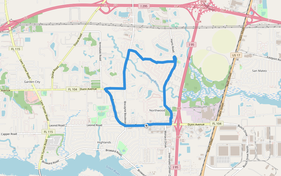 Eartha H. Napoleon Park걷기 및 달리기 트레일 Pacer