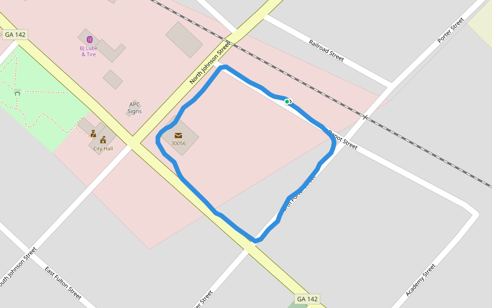 Newborn walking route map in Newborn