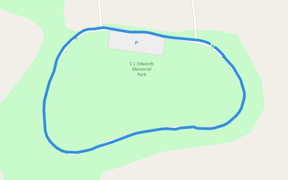 C L Edwards Memorial Park walking route map in New Johnsonville