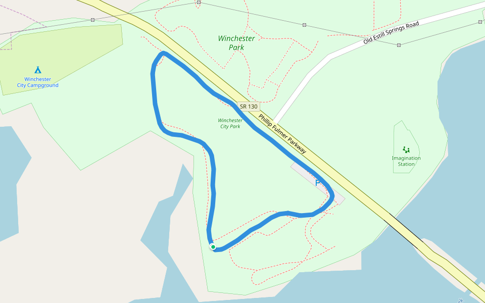 Winchester Park Walking and Running Tennessee, USA Pacer