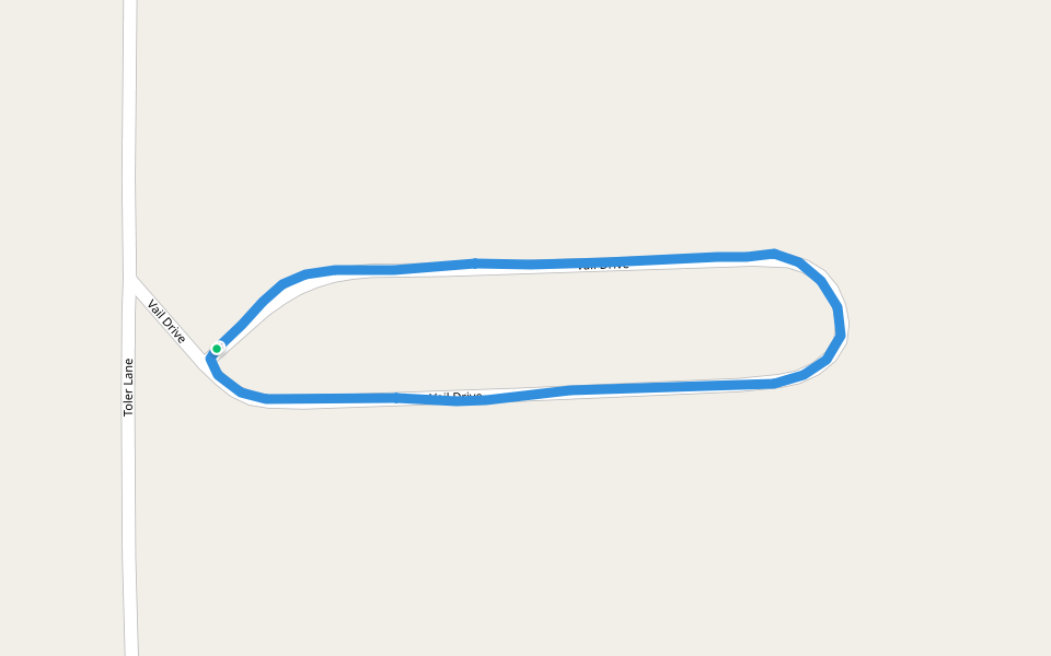 Shawnee National Forest walking route map in Goreville