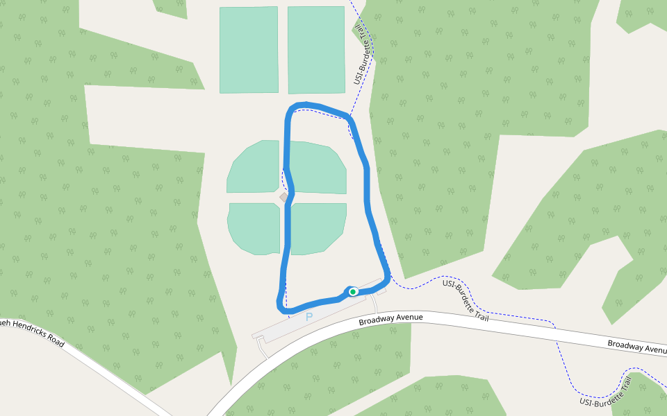 USIBurdette Trail Walking and Running Evansville, Indiana, USA Pacer