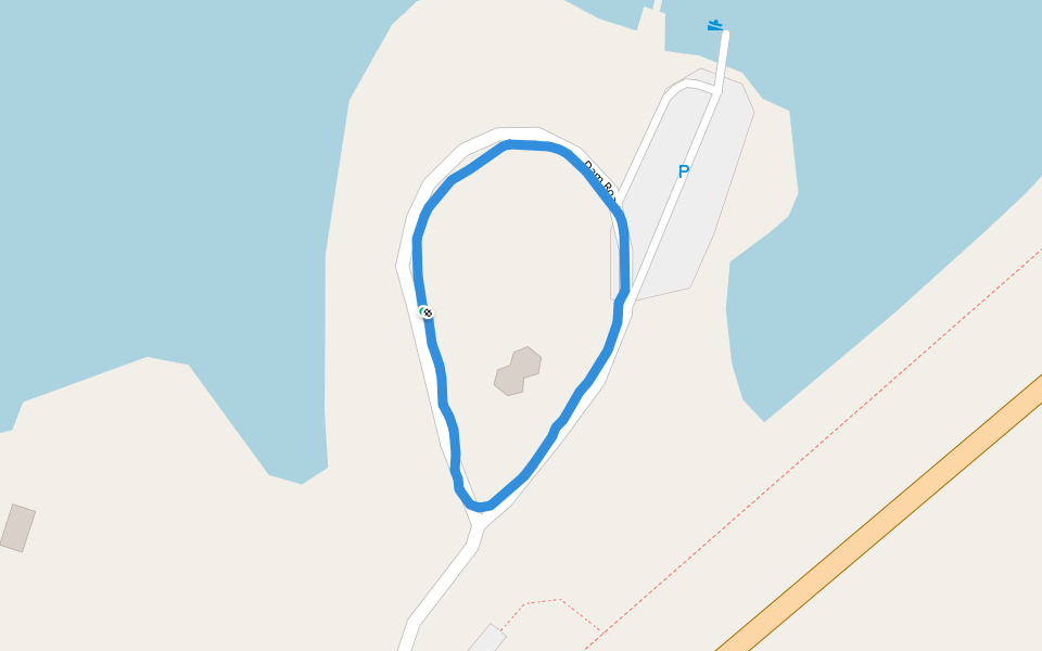 Lake Hartwell walking route map in Hartwell