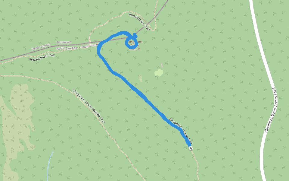 Great Smoky Mountains National Park - Clingmans Dome - Clingmans Dome Trail