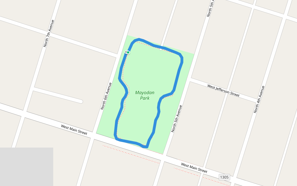 Mayodan Park Walking and Running North Carolina, USA Pacer