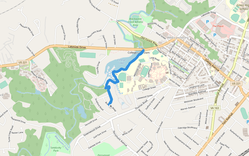 Shirley RD to Lakeside dr