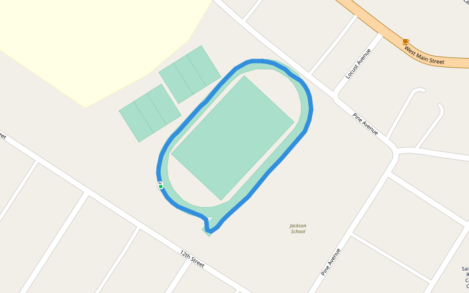 Waynesboro High School walking route map in Waynesboro