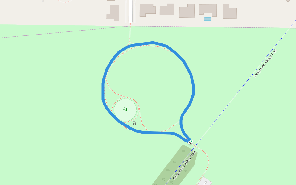 Centennial Park walking route map in Curran