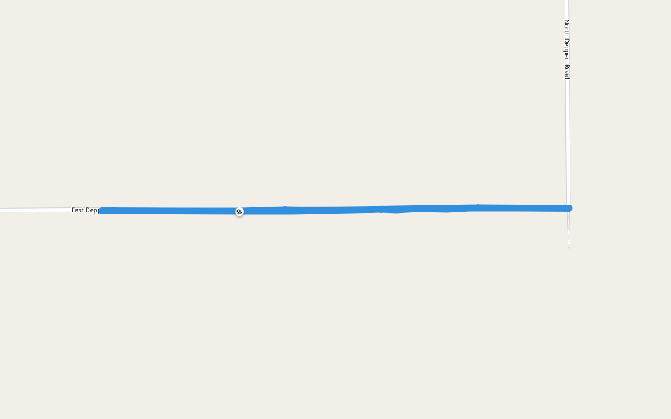 Deppert Rd walking route map in Green Valley