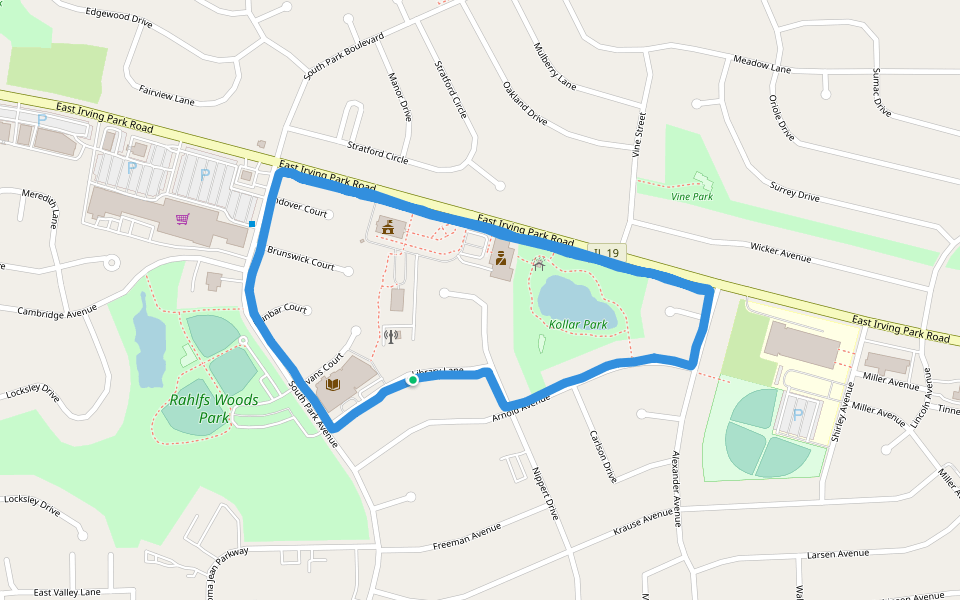 Checking out Park Walking and Running Streamwood, Illinois, USA Pacer