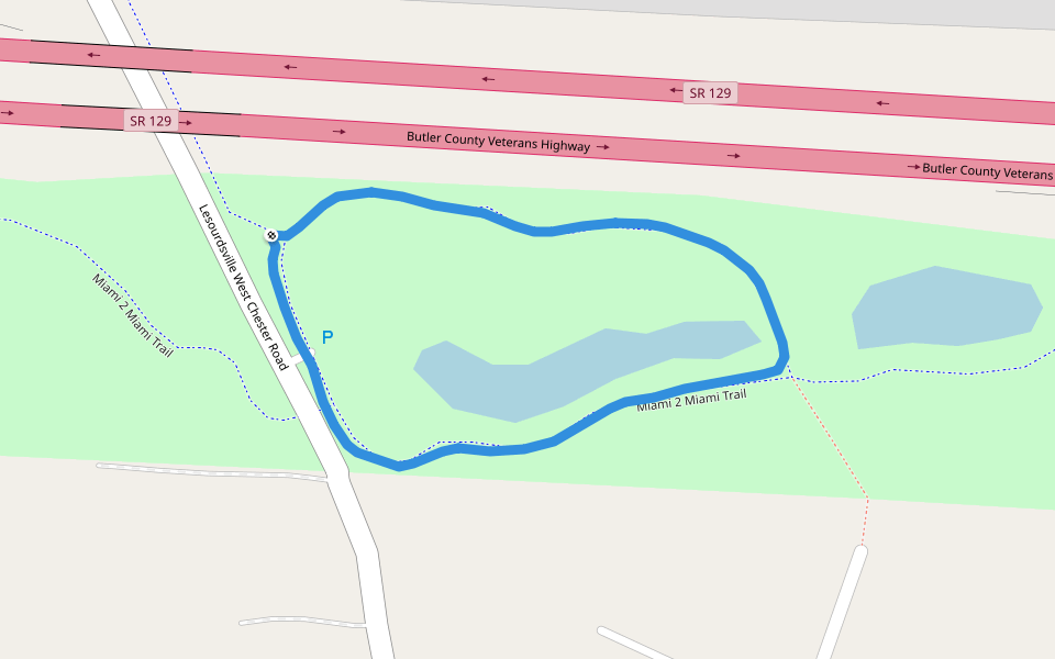 Wetlands Park East walking route map in Beckett Ridge