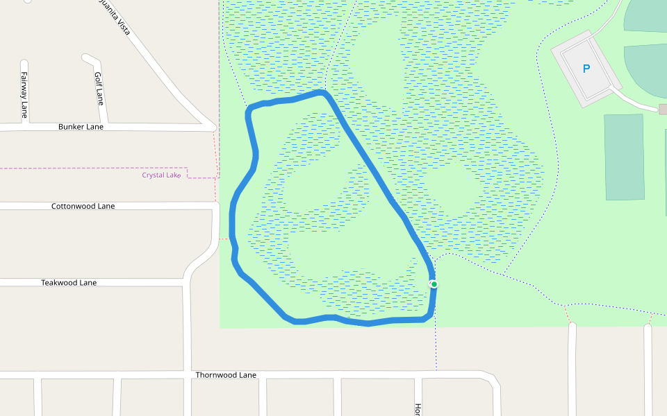 Lippold Park walking route map in Crystal Lake