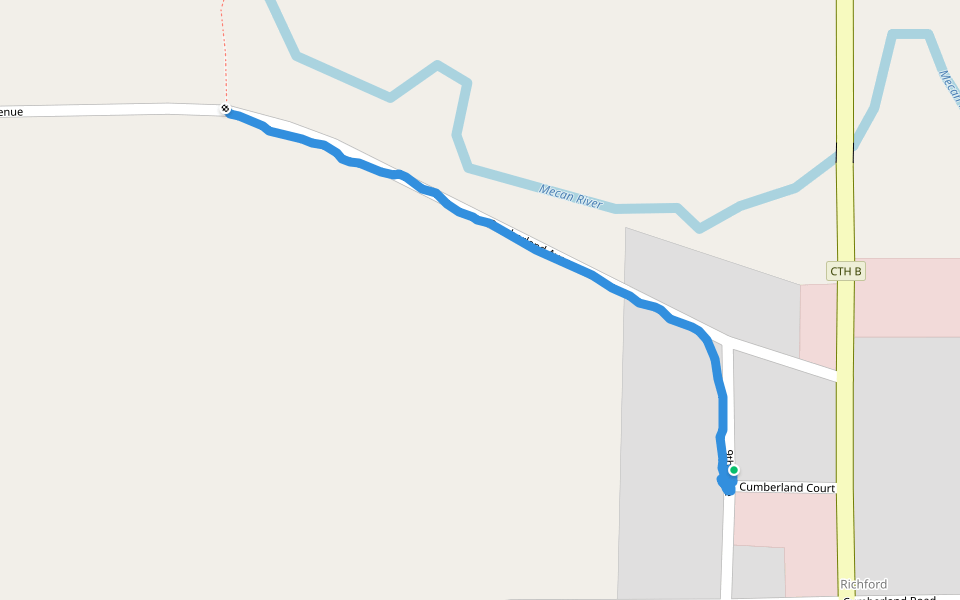 The start of the CR to Wedde  creek walking route map in Coloma