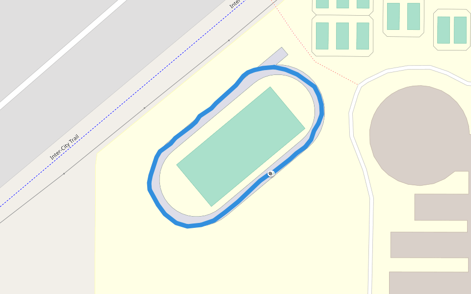 Middle School at Parkside walking route map in Jackson