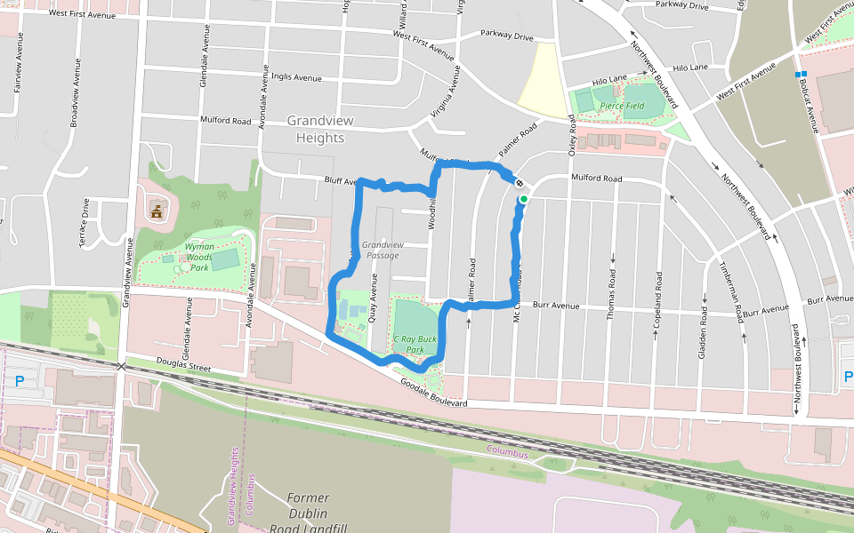 C Ray Buck Park Walking and Running Columbus, Ohio, USA Pacer