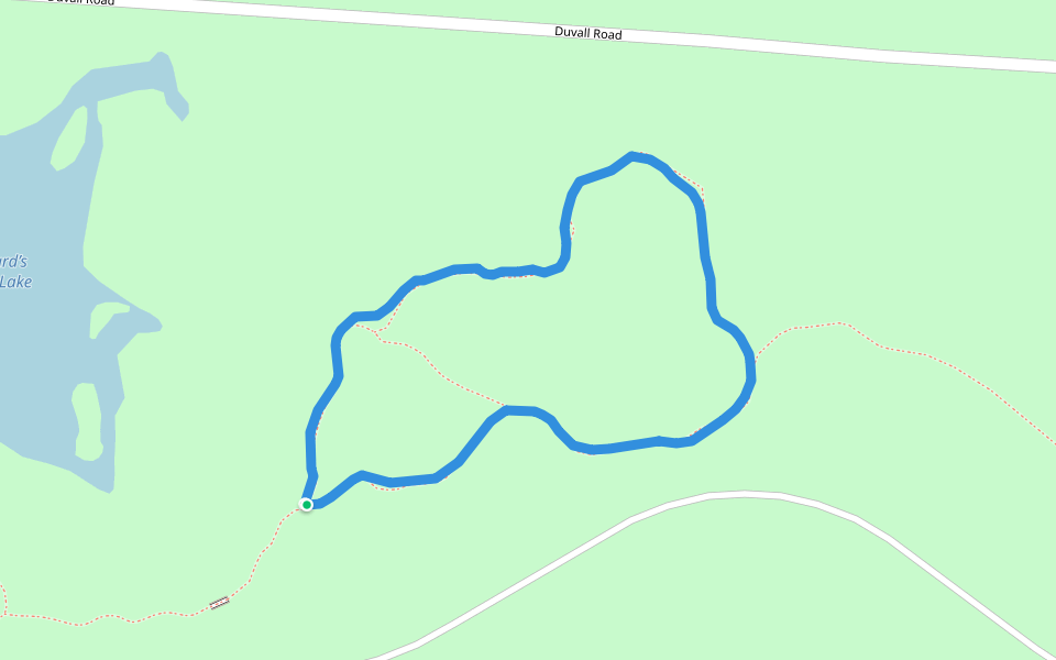 Slate Run Metro Park walking route map in Ashville