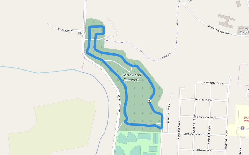 Northside Park Walking and Running Cambridge, Ohio, USA Pacer